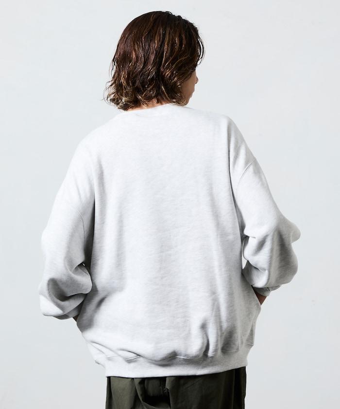 THOUSAND MILE×FREAK'S STORE/THOUSAND MILE特別款寬鬆版型單點刺繡圓領衛衣