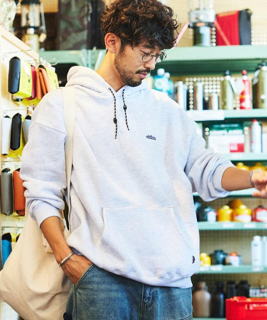 THOUSAND MILE×FREAK'S STORE/サウザンドマイル 別注 ビッグシルエット ワンポイント刺繍 プルオーバー パーカー 【限定展開】