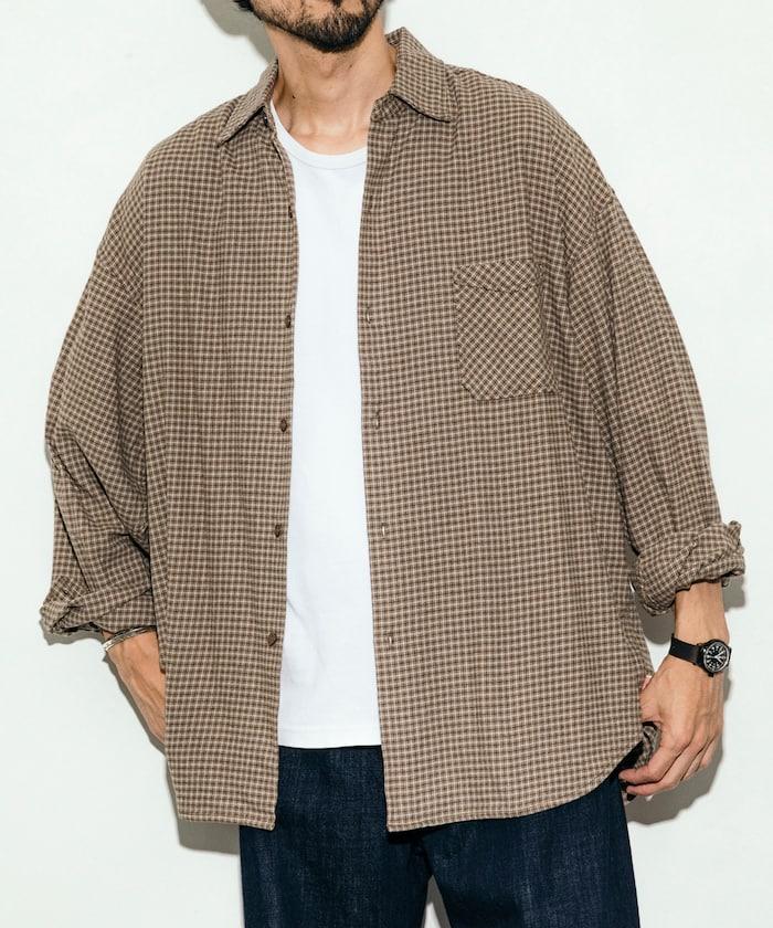 特別款常規領長袖法蘭絨襯衫