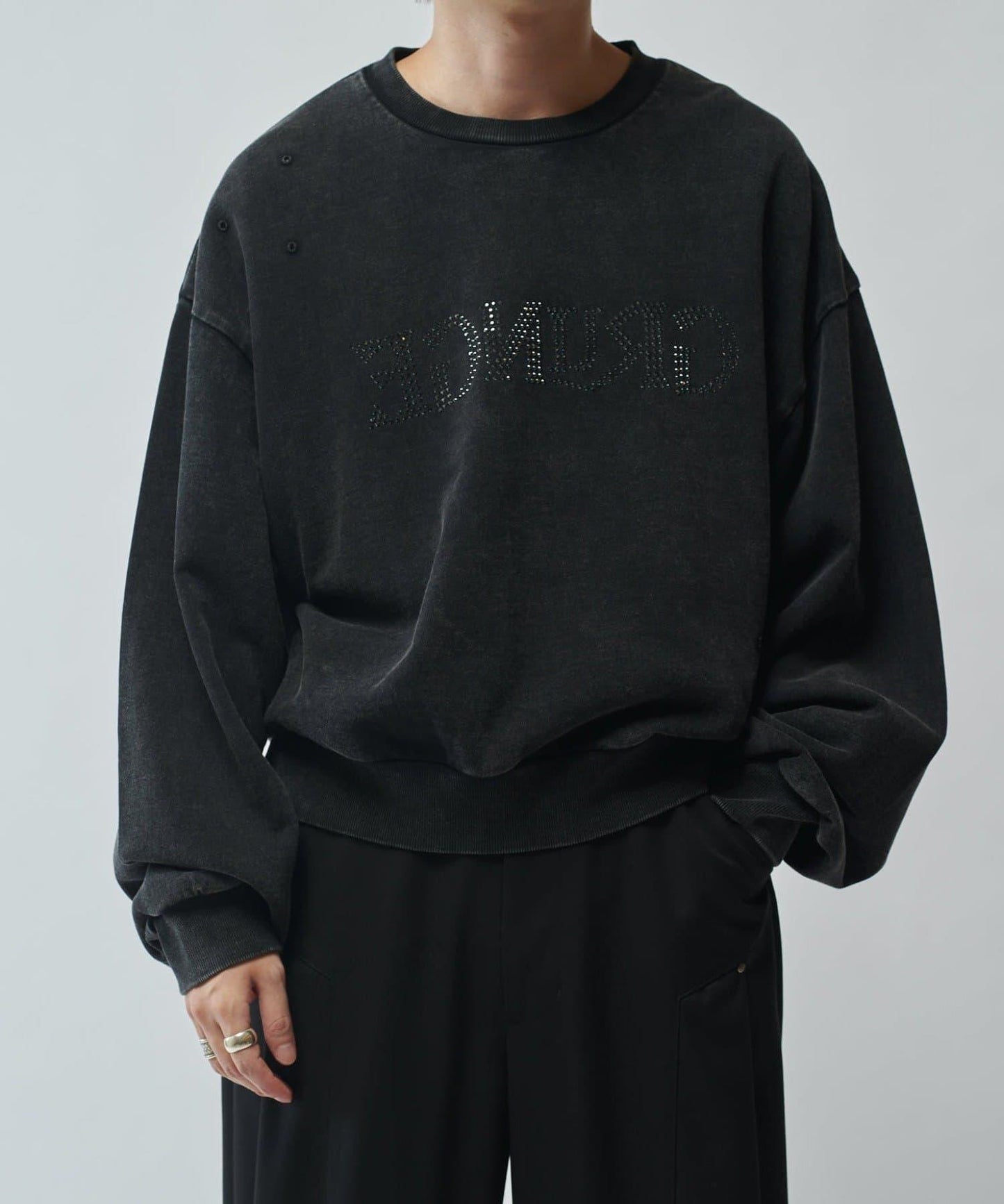 【SURJENT】拼色水鑽衛衣