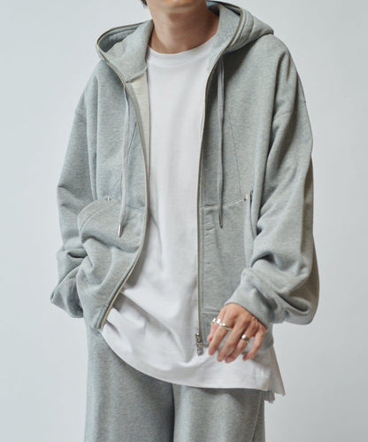 【SURJENT】 鉚釘拉鍊連帽衛衣