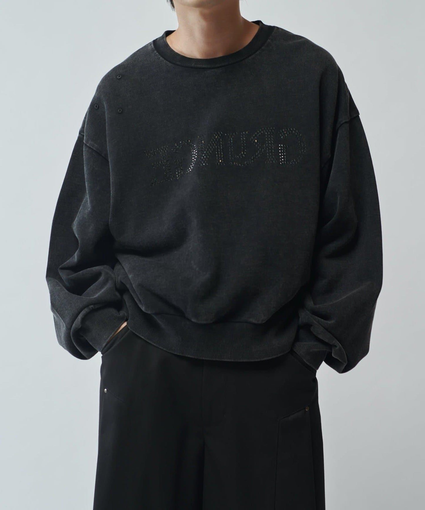 【SURJENT】拼色水鑽衛衣