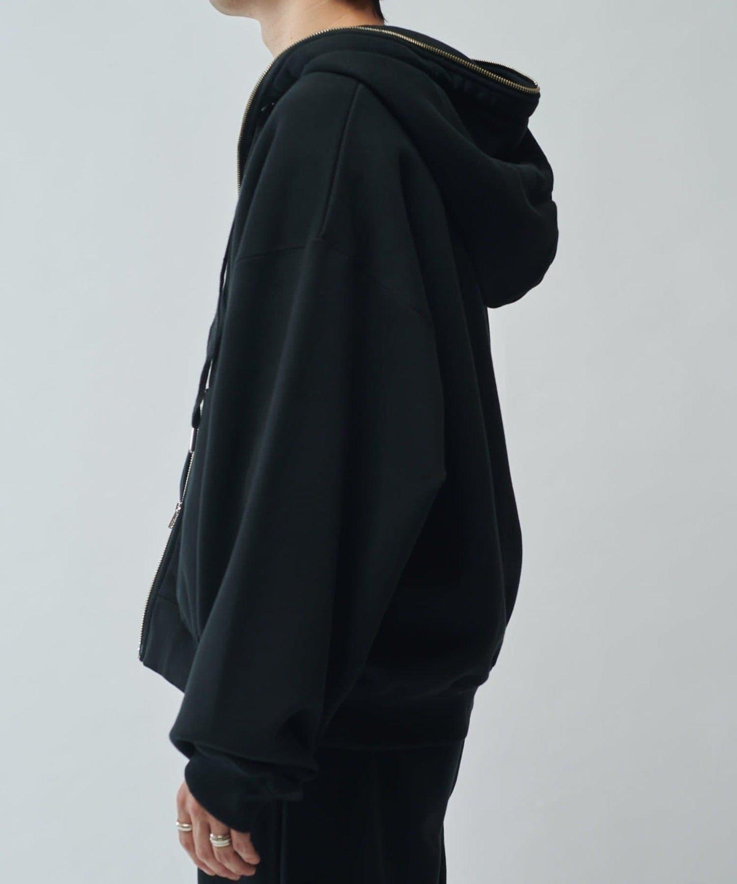 【SURJENT】 鉚釘拉鍊連帽衛衣