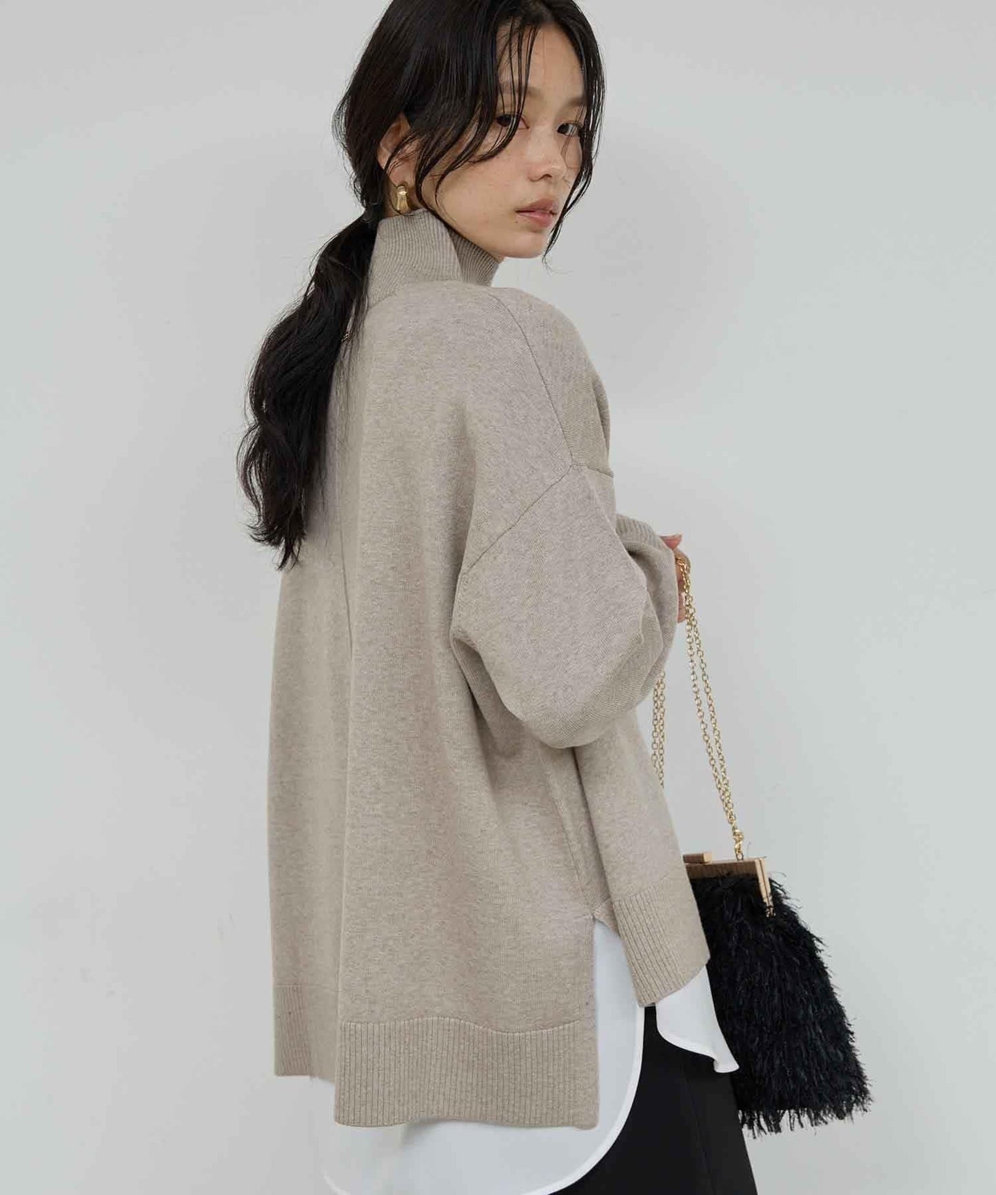 【全骨架適用針織衫復刻登場！】寬鬆高領針織衫