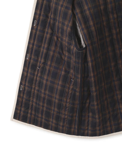 豎紋絎縫無領夾克