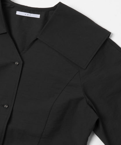 水手領修身襯衫