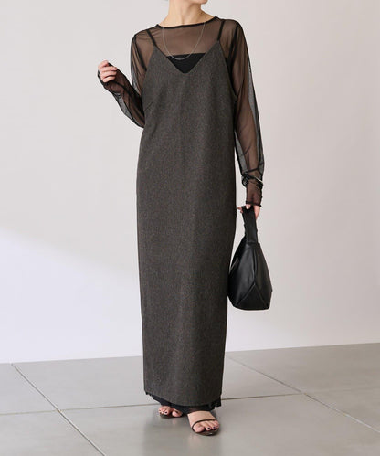 【COLLAGE×gemeil 聯名款】網紗疊層連衣裙