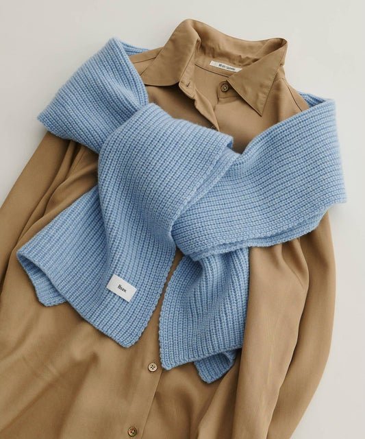 【Hoaw.】羊絨羅紋圍巾