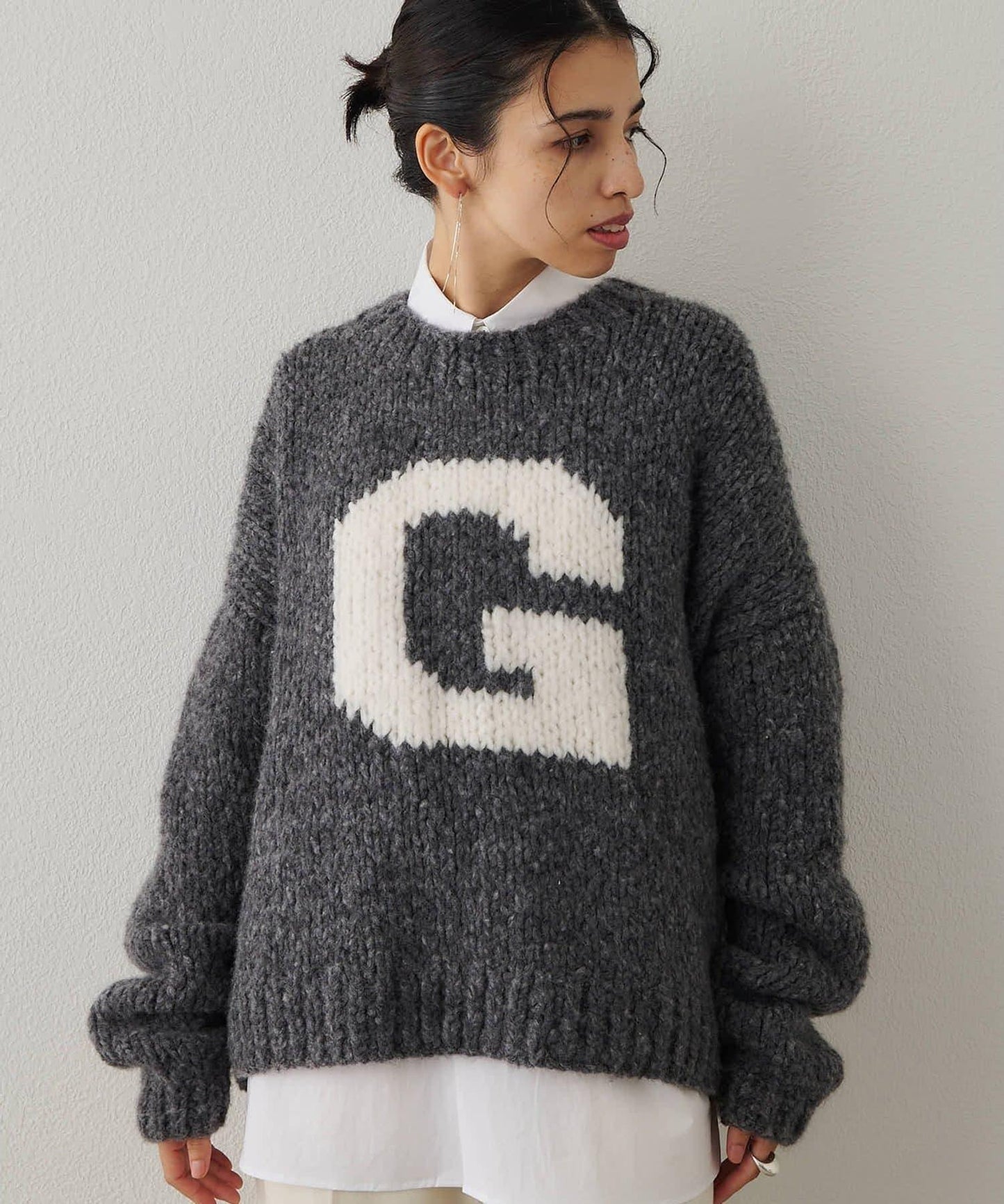 G手工編織套頭衫