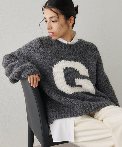 G手工編織套頭衫