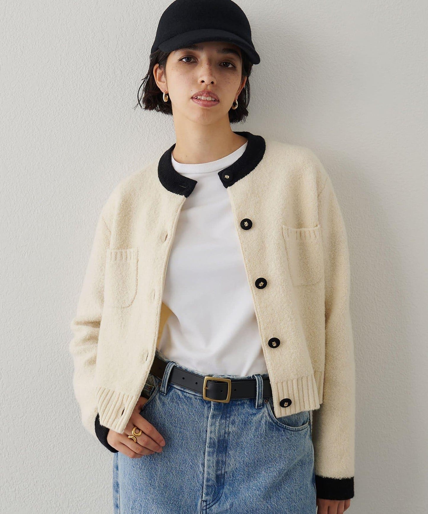 圈圈紗針織夾克