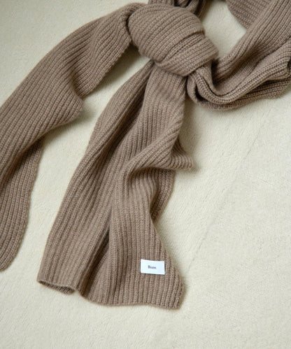 【Hoaw.】羊絨羅紋圍巾