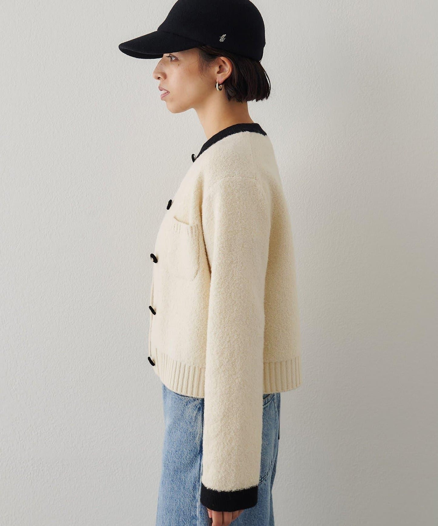 圈圈紗針織夾克