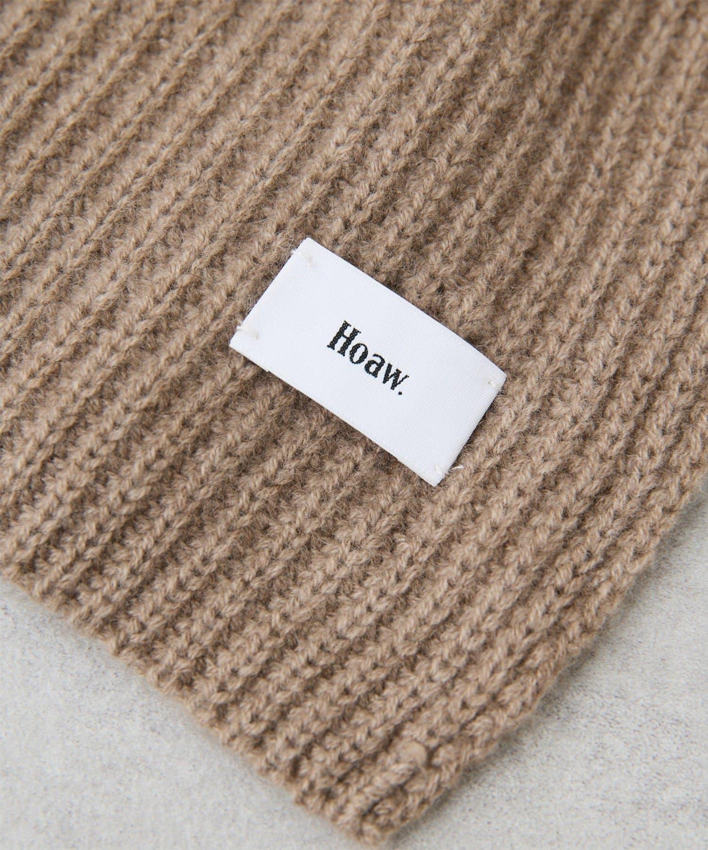 【Hoaw.】羊絨羅紋圍巾