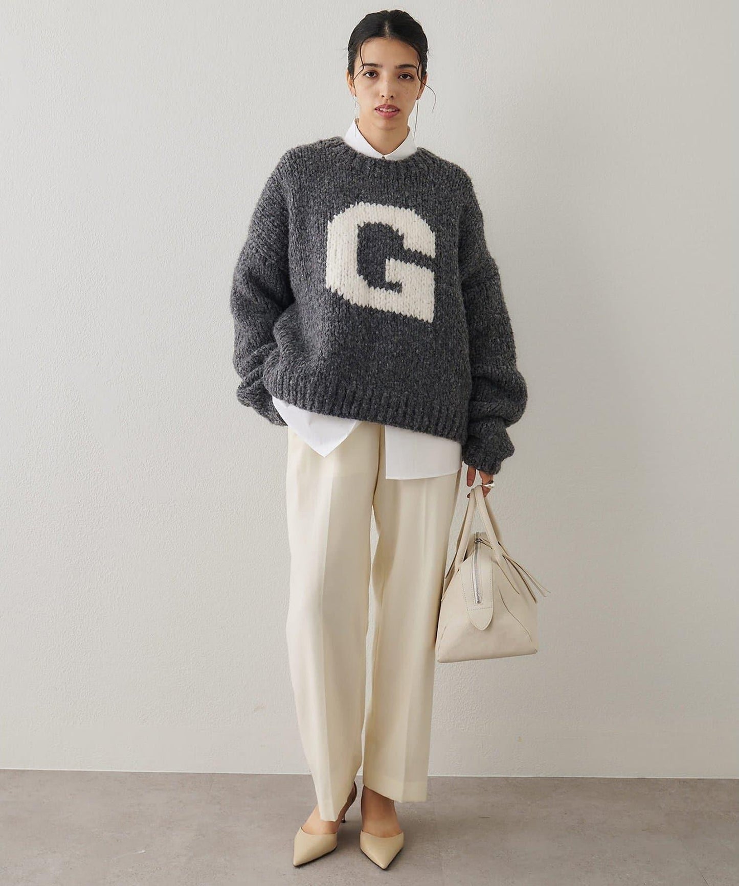 G手工編織套頭衫