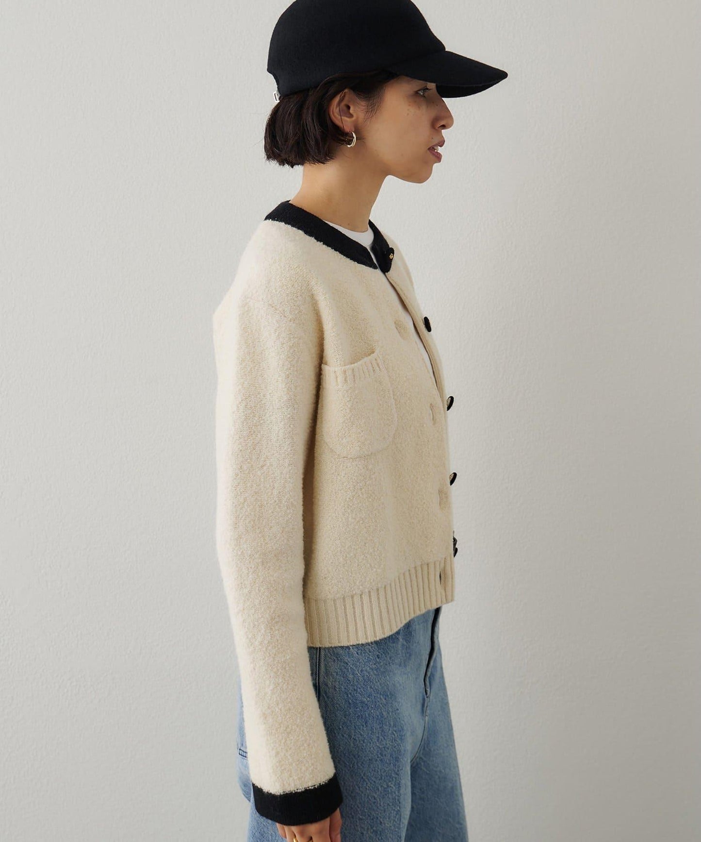 圈圈紗針織夾克