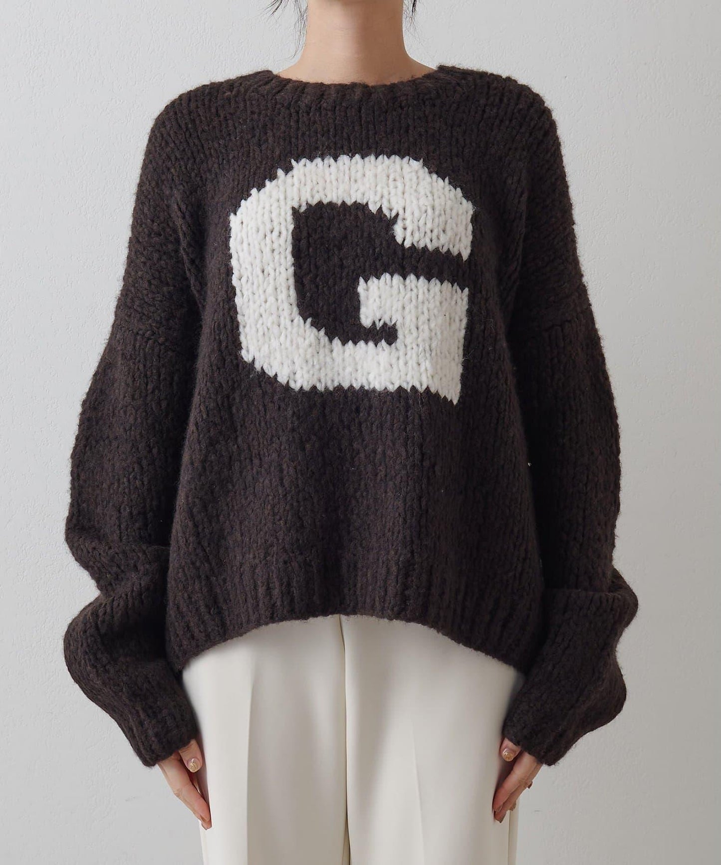 G手工編織套頭衫