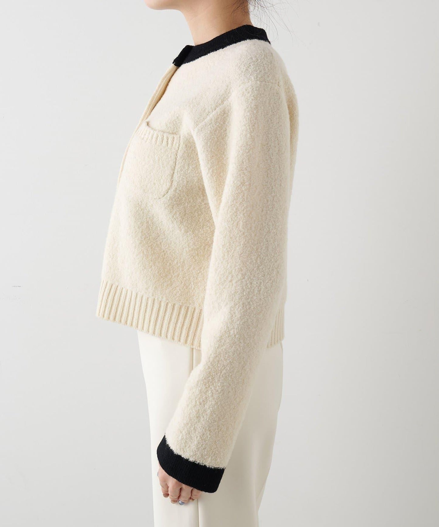 圈圈紗針織夾克