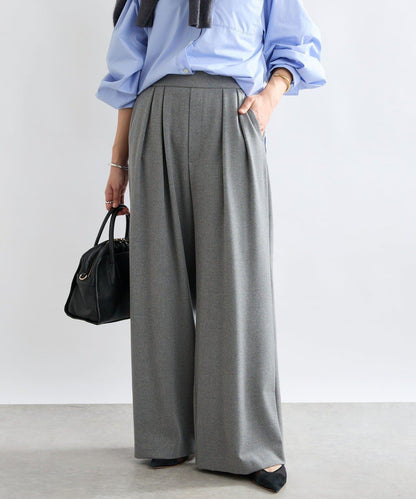 【顯瘦款】保暖打褶寬腿西裝褲/預計10月下旬發貨