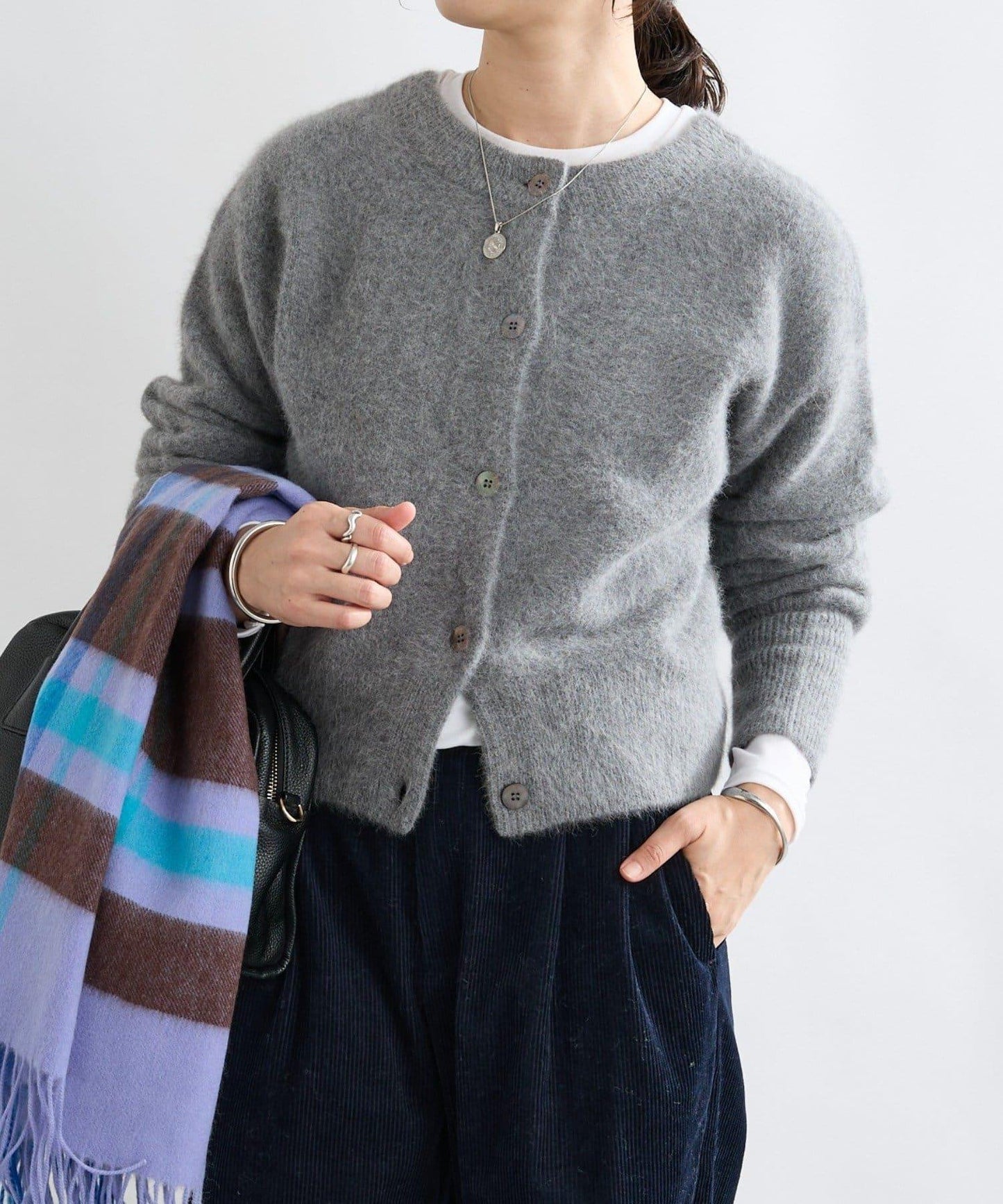 【優質材質】毛絨紗線兩穿開衫/預計11月上旬發貨