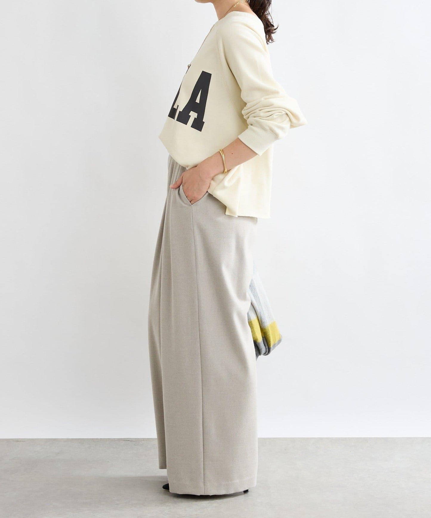 【顯瘦款】保暖打褶寬腿西裝褲/預計10月下旬發貨