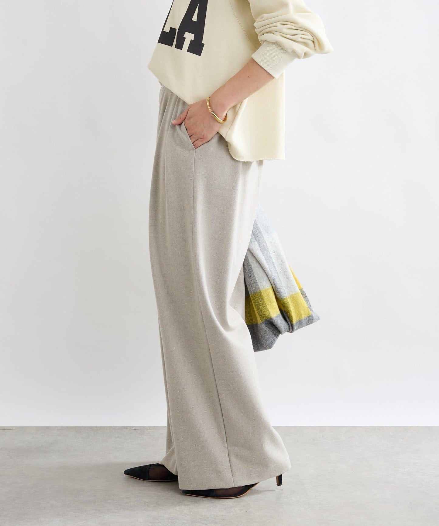 【顯瘦款】保暖打褶寬腿西裝褲/預計10月下旬發貨