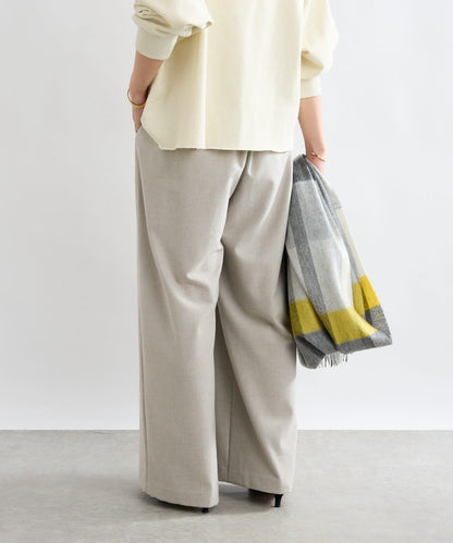 【顯瘦款】保暖打褶寬腿西裝褲/預計10月下旬發貨