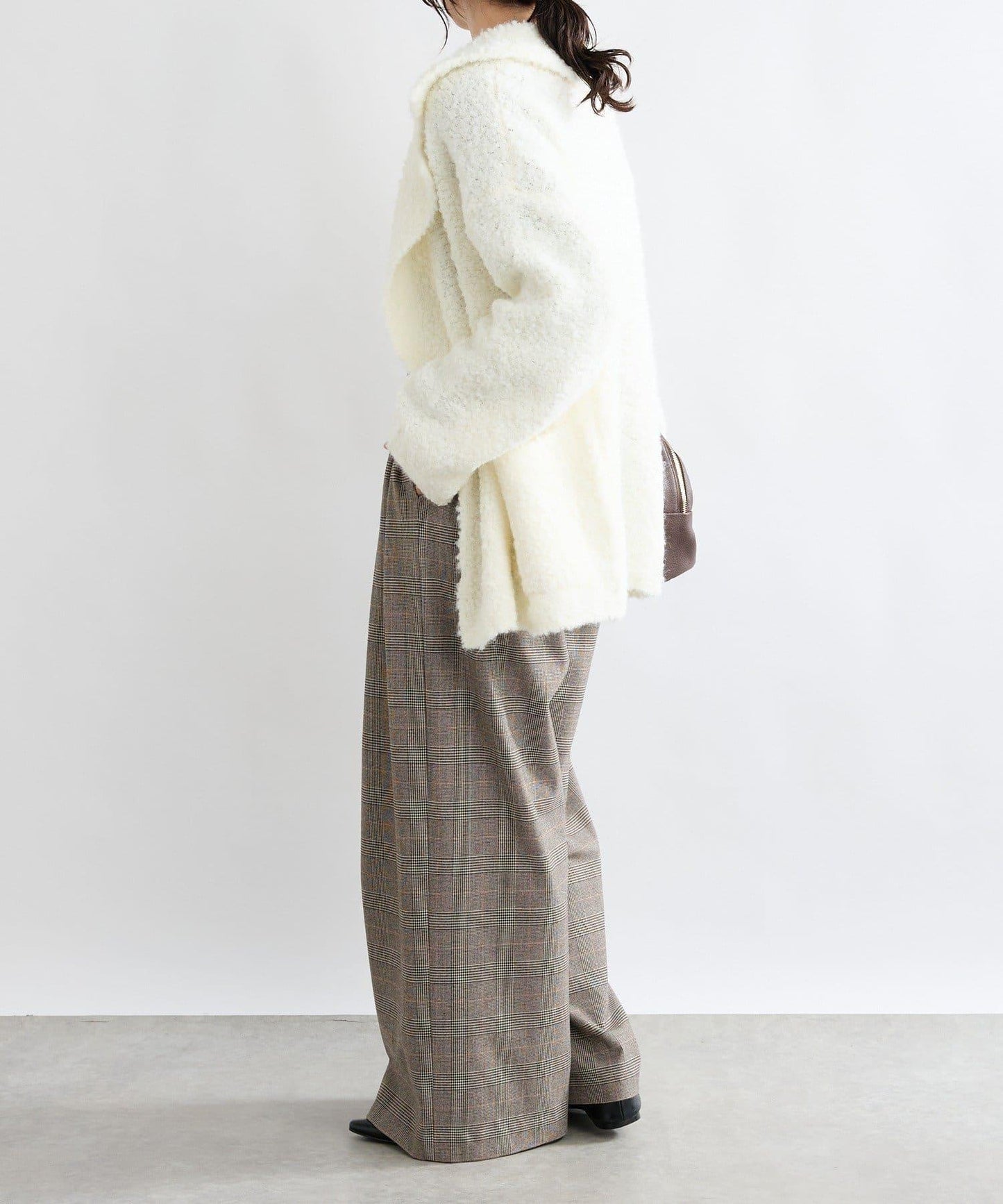 【顯瘦款】保暖打褶寬腿西裝褲/預計10月下旬發貨