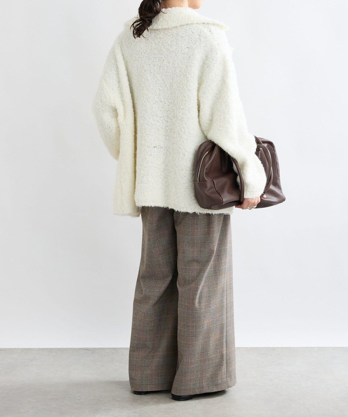 【顯瘦款】保暖打褶寬腿西裝褲/預計10月下旬發貨