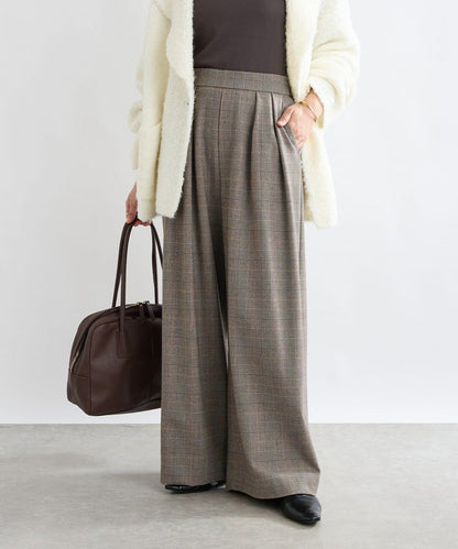 【顯瘦款】保暖打褶寬腿西裝褲/預計10月下旬發貨
