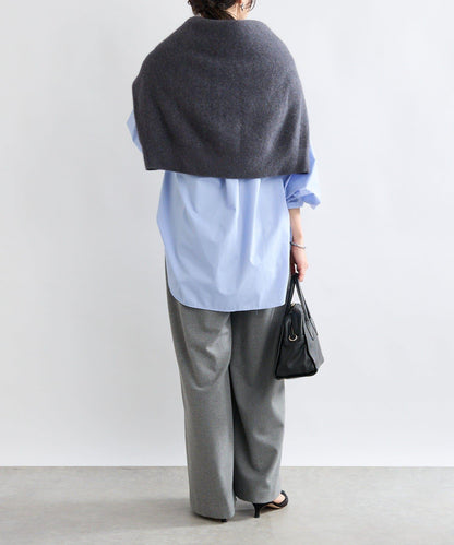 【顯瘦款】保暖打褶寬腿西裝褲/預計10月下旬發貨