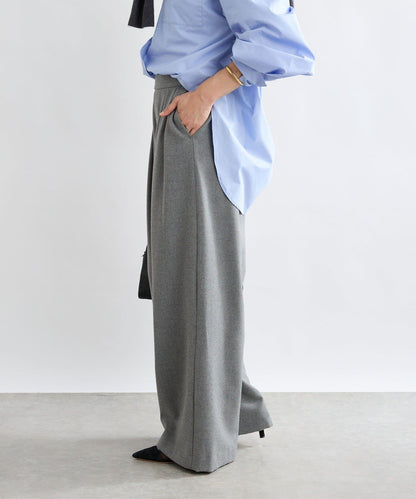 【顯瘦款】保暖打褶寬腿西裝褲/預計10月下旬發貨