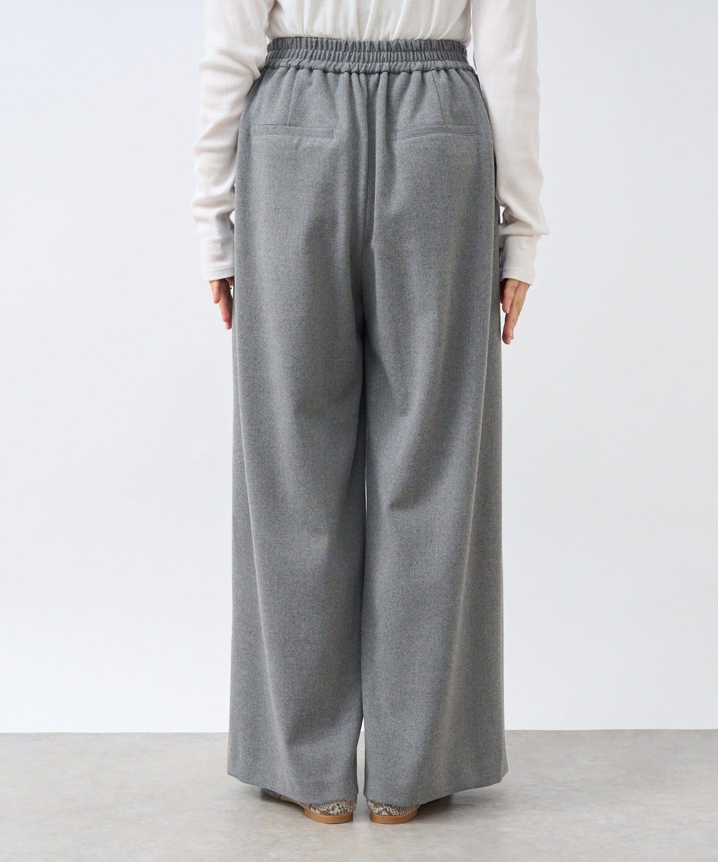 【顯瘦款】保暖打褶寬腿西裝褲/預計10月下旬發貨