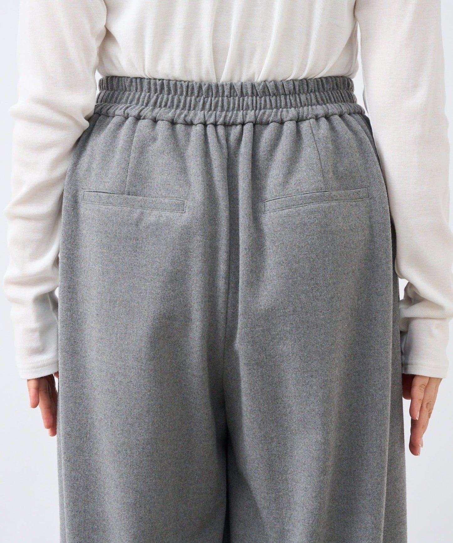 【顯瘦款】保暖打褶寬腿西裝褲/預計10月下旬發貨