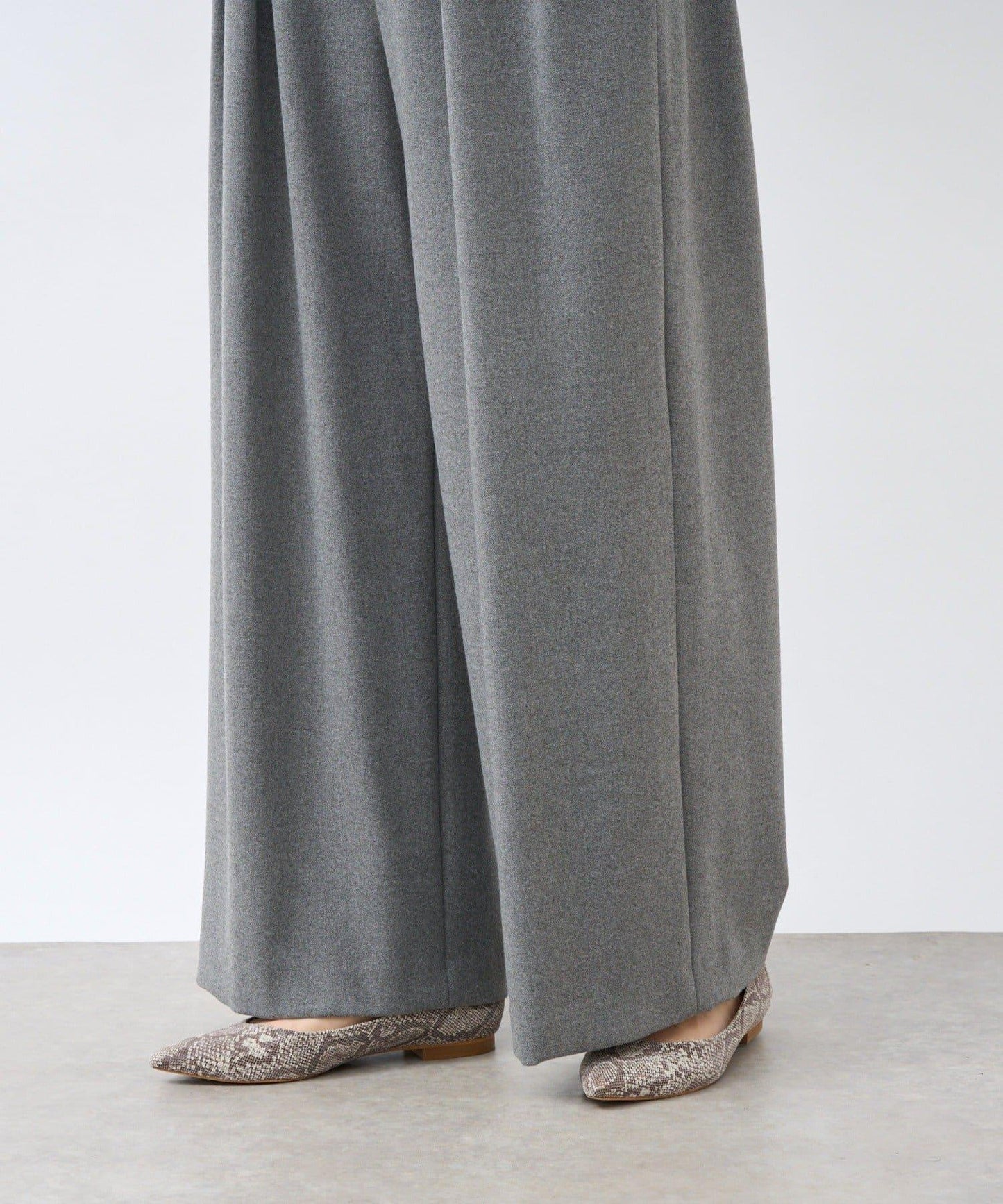 【顯瘦款】保暖打褶寬腿西裝褲/預計10月下旬發貨