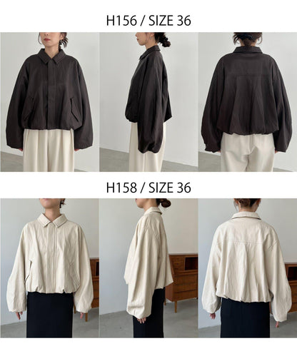 【有多種尺碼/輕量】泡泡袖皮革夾克