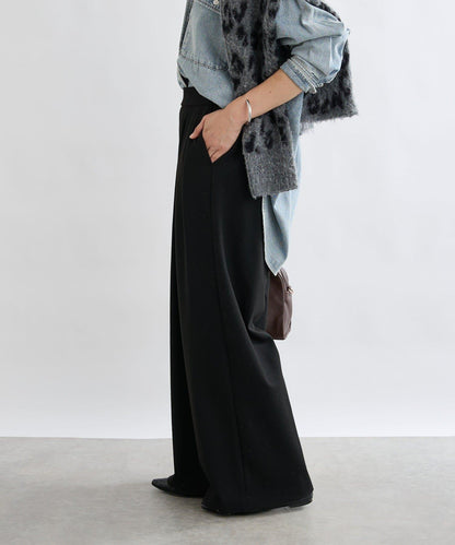 【顯瘦款】保暖打褶寬腿西裝褲/預計10月下旬發貨