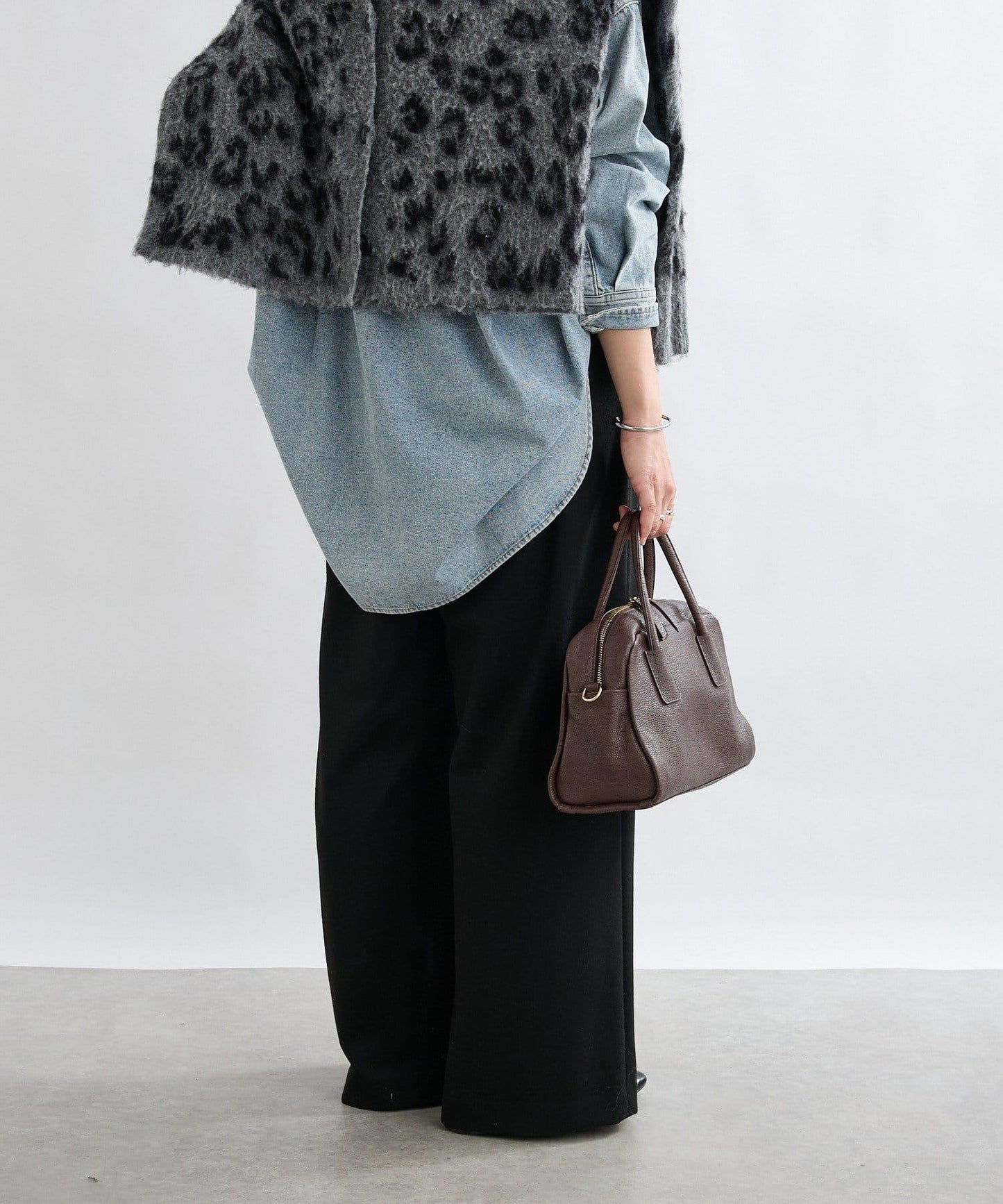 【顯瘦款】保暖打褶寬腿西裝褲/預計10月下旬發貨