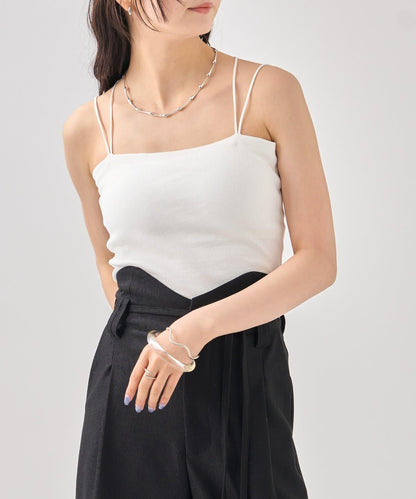 帶胸墊美背交叉吊帶背心