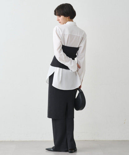 【Loungedress】襯衫+針織背心套裝