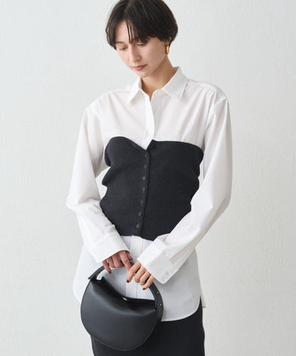 襯衫+針織背心套裝