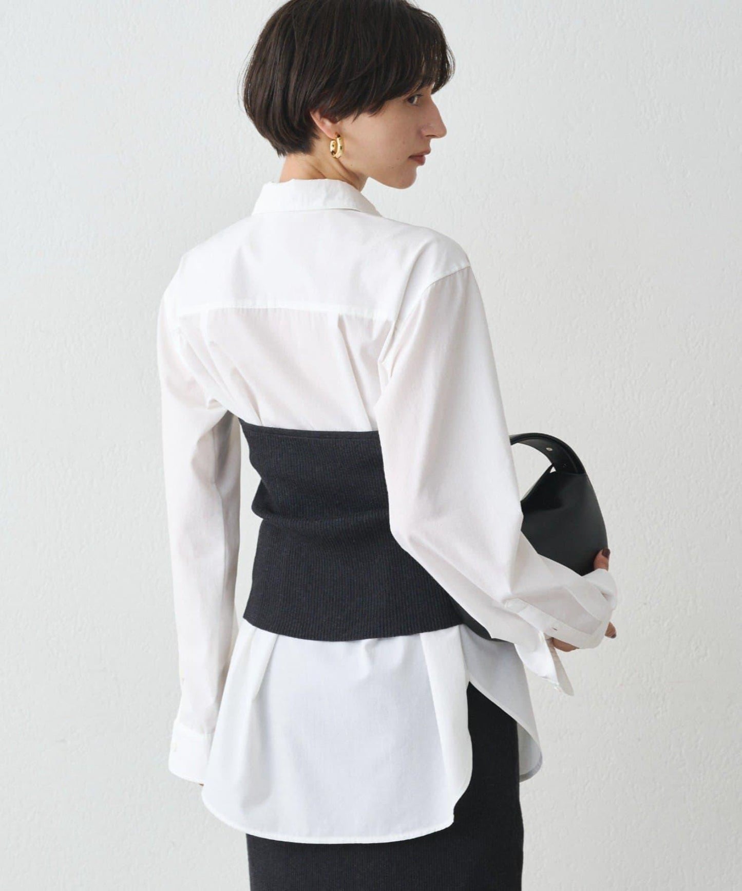 【Loungedress】襯衫+針織背心套裝