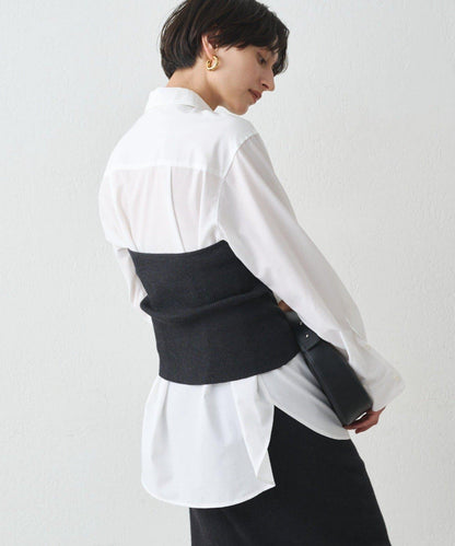 【Loungedress】襯衫+針織背心套裝