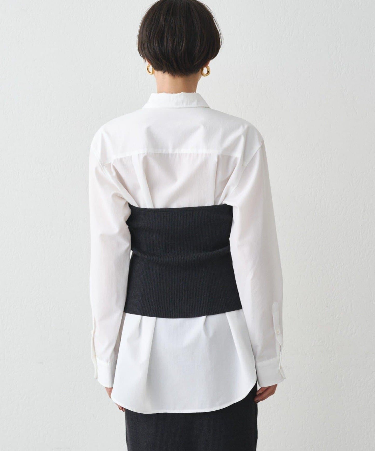 襯衫+針織背心套裝