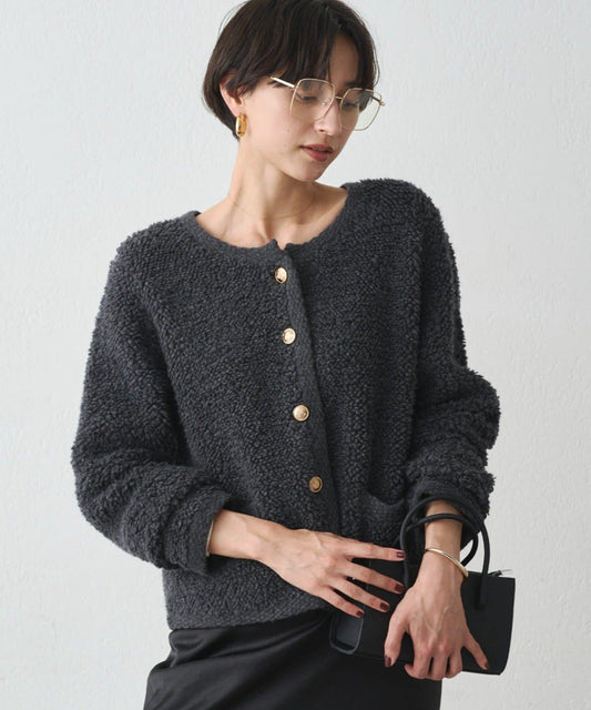 羊毛絨針織開衫
