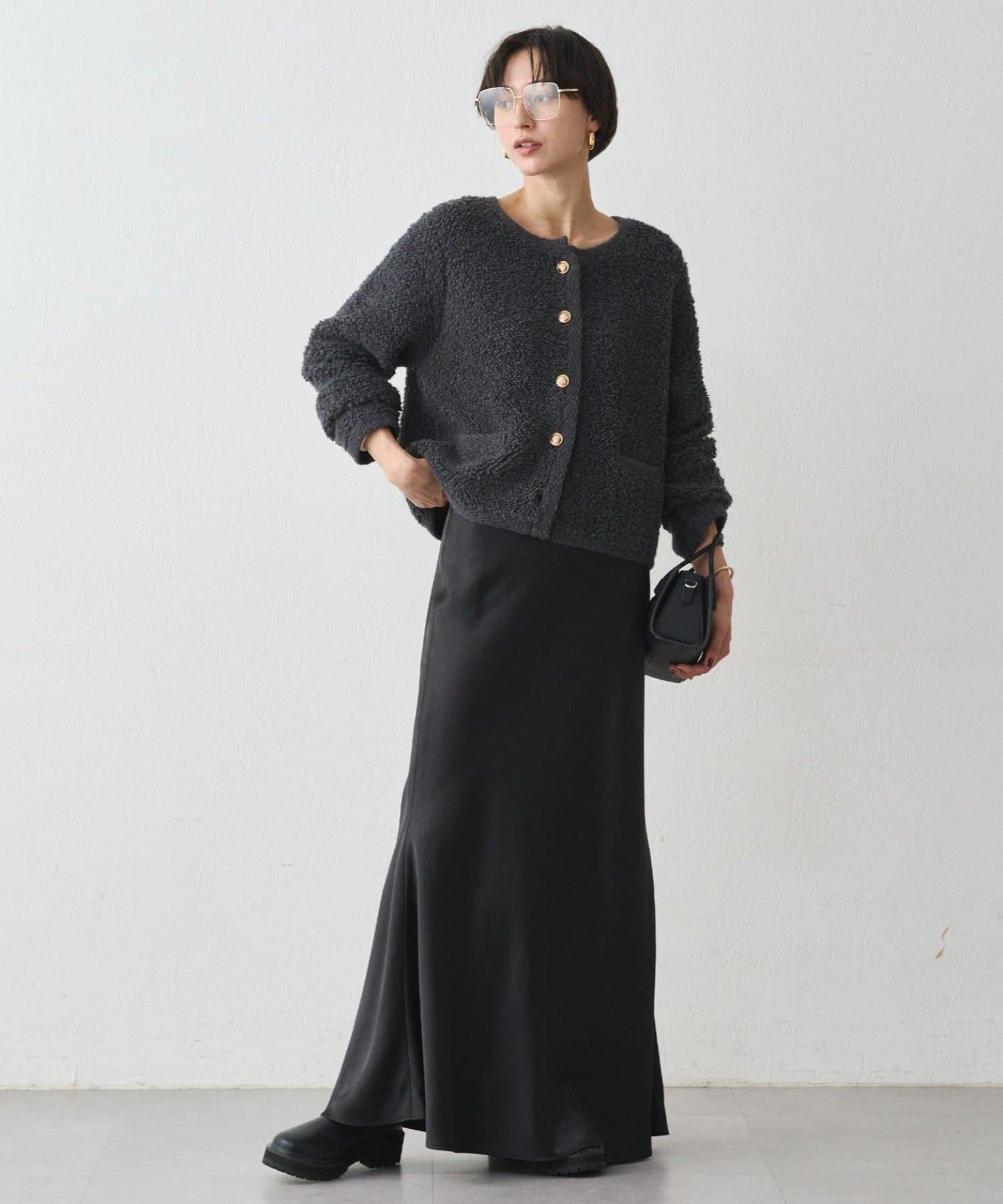 羊毛絨針織開衫