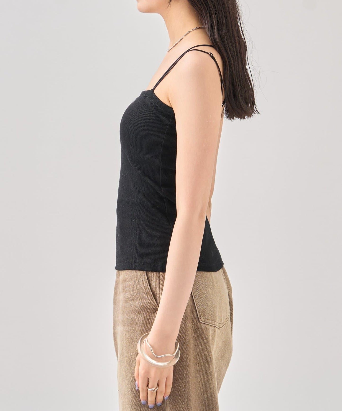 帶胸墊美背交叉吊帶背心