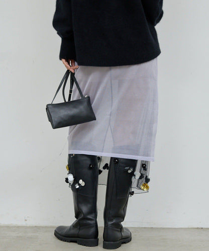 【25週年紀念款】透視珠飾半身裙