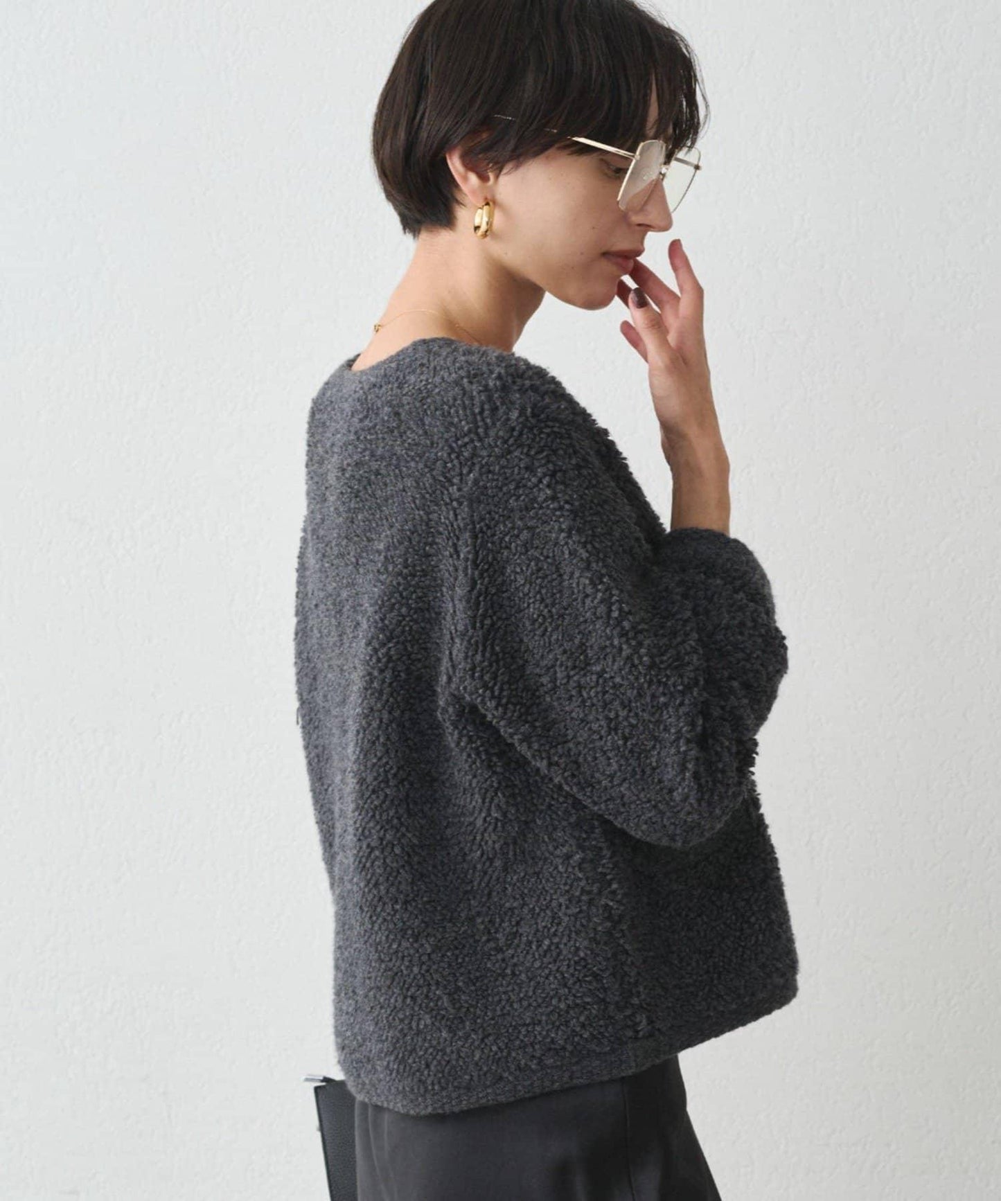 羊毛絨針織開衫