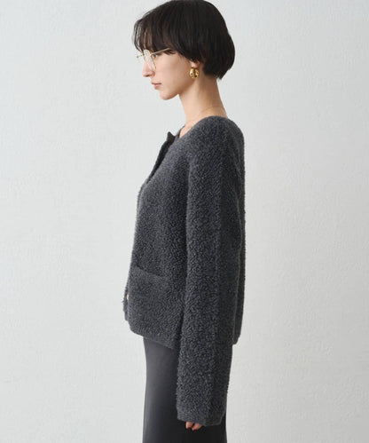 羊毛絨針織開衫